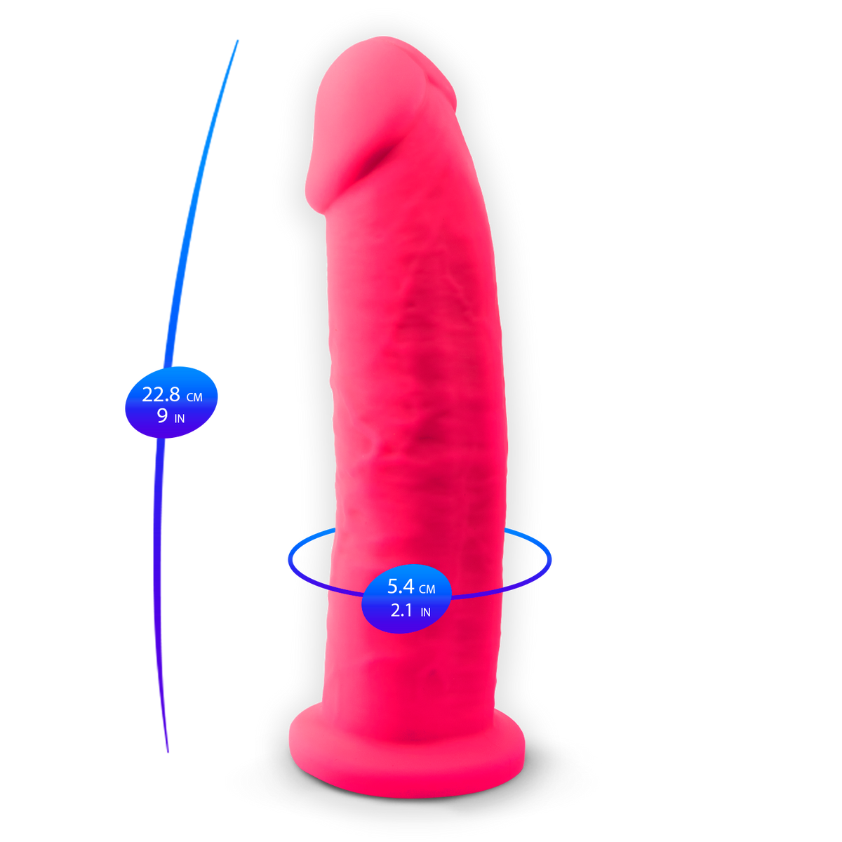 Silexd - Dildo Premium Silicone Mod.2 9'' - Rosa